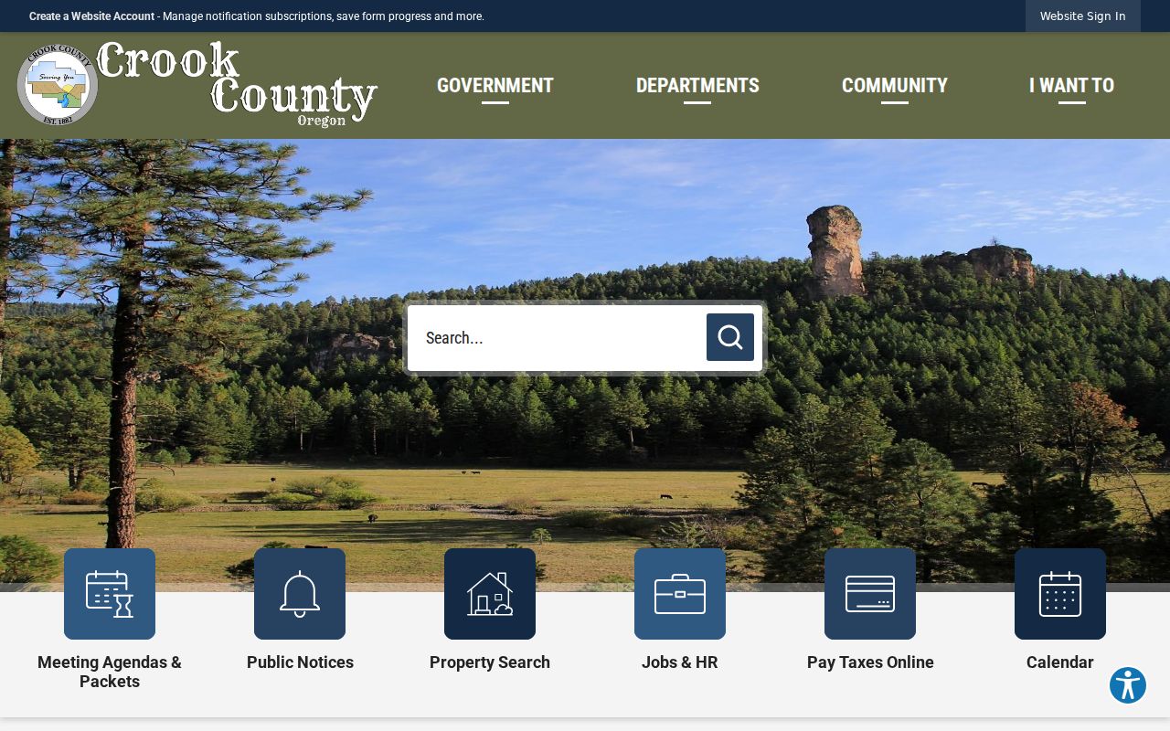 Crook County criminal history and Community Corrections program