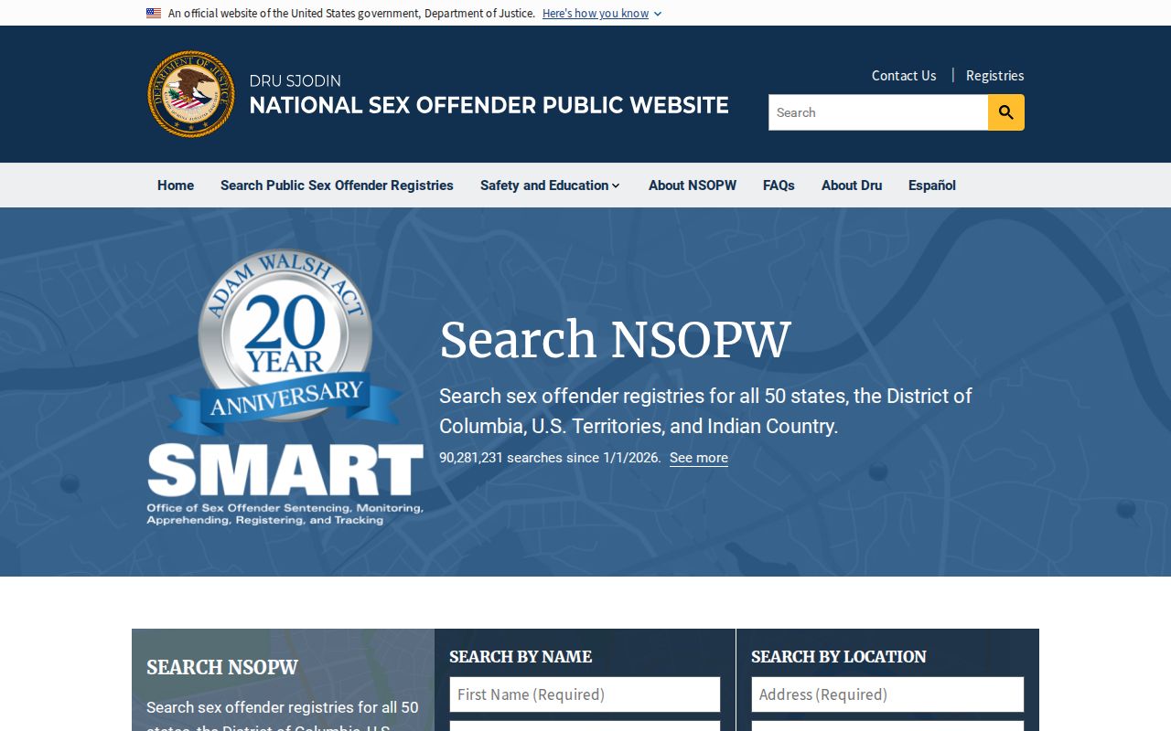 National search for Crook County sex offender registry records